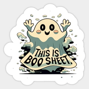 "This Is Boo Sheet" Halloween design Sticker